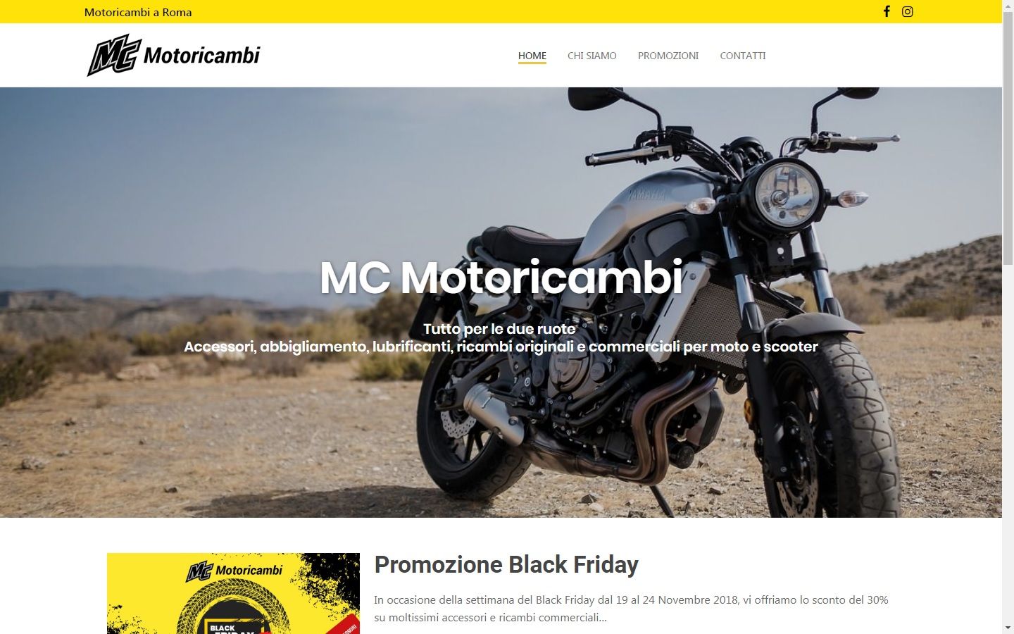Sito web MC Motoricambi