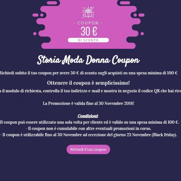 Coupon Storia Moda Donna