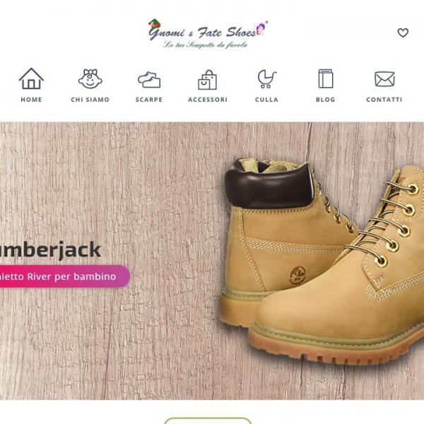 Sito web Gnomi e fate shoes